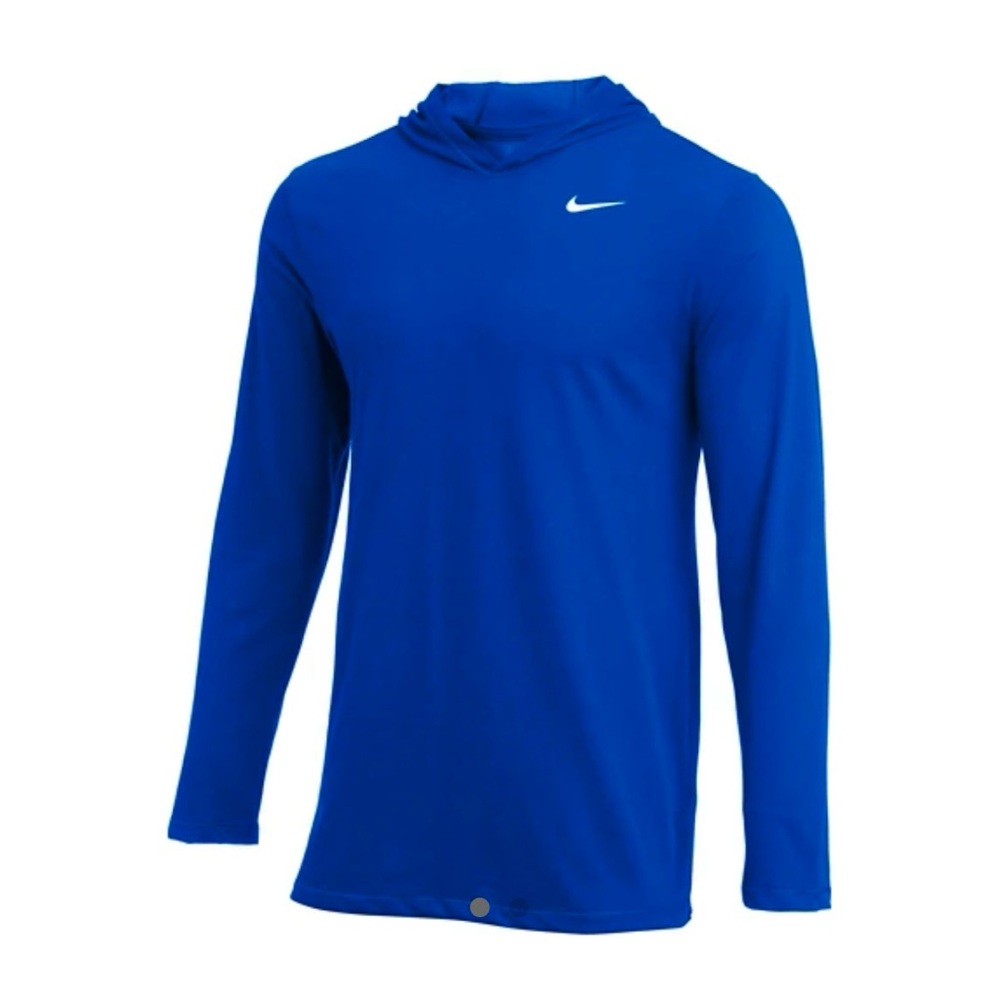 Nike Dri-FIT Long Sleeve Hoodie Tee Royal blue Men’s Size Small